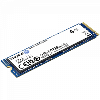 Твърд диск Kingston SSD 4TB NV3 M.2 2280 PCIe 4.0 NVMe SSD, EAN: 740617346602