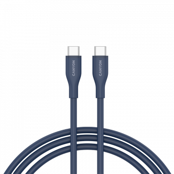Кабел CANYON cable CC60SC10 C-C 60W 1m Silicon Dark blue