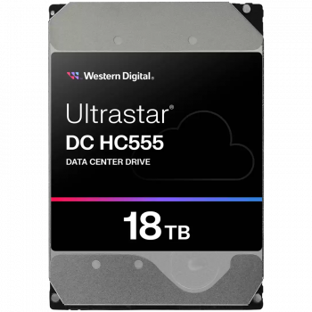 Твърд диск WESTERN DIGITAL HDD Server WD/HGST ULTRASTAR DC HC555 (3.5’’, 18TB, 512MB, 7200RPM, SATA ...