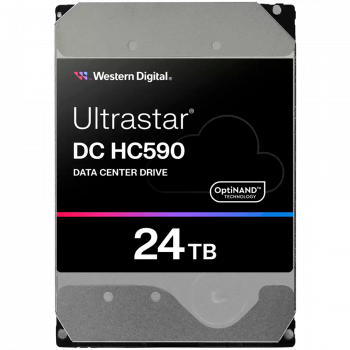 Твърд диск WESTERN DIGITAL HDD Server WD/HGST ULTRASTAR DC HC590 (3.5’’, 24TB, 512MB, 7200RPM, SATA ...