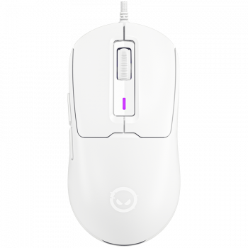 Геймърска мишка LORGAR MSA10, Ultralight Wired Gaming Mouse Advanced, white