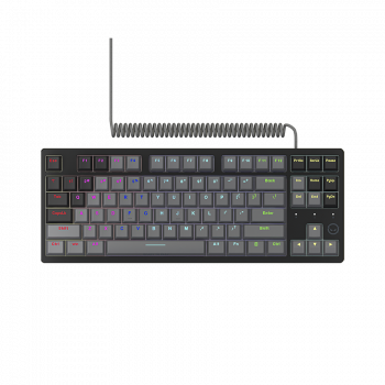 Геймърска клавиатура LORGAR Azar 514TKL, Wired RGB mechanical gaming keyboard, black, EN layout