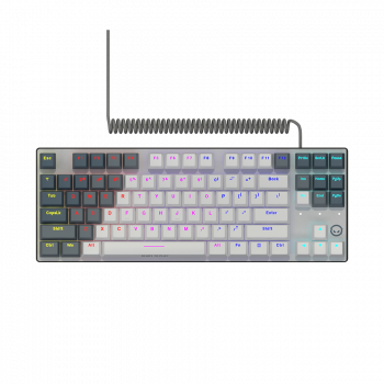 Геймърска клавиатура LORGAR Azar 514TKL, Wired RGB mechanical gaming keyboard, white, EN layout