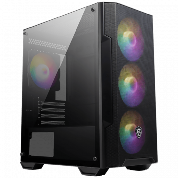 Кутия за компютър MSI MAG FORGE M100A, M-ATX Tower, M-ATX/ M-ITX, 1x USB 3.2 Gen 1 Type-A, 2x USB 2....