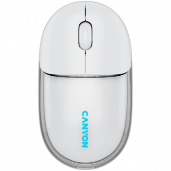 Мишка CANYON mouse OnClick 24 BT/ Wireless Transparent/White