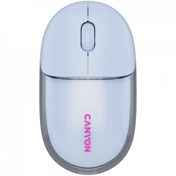 Мишка CANYON mouse OnClick 24 BT/ Wireless Transparent/Blue