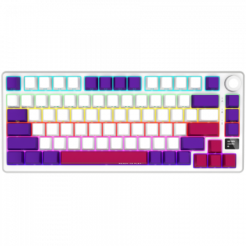 Геймърска клавиатура LORGAR KBP7075W, Wireless 75% Mechanical Gaming Keyboard Pro, White, EN layout