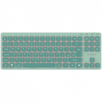 Клавиатура CANYON Keyboard OnType 10 Low Profile EN Wired Grey