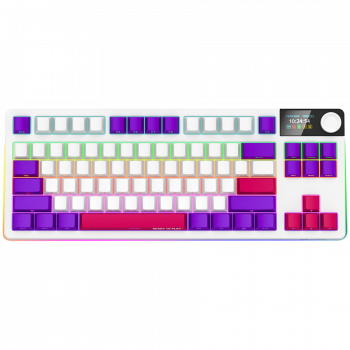 Геймърска клавиатура LORGAR KBP70TKLW, Wireless TKL Mechanical Gaming Keyboard Pro, White, EN layout