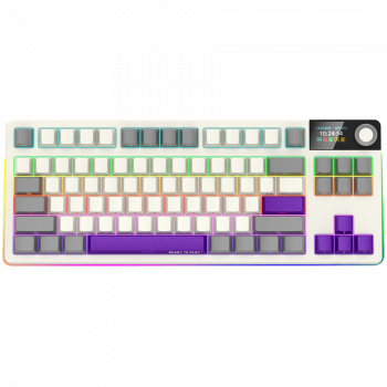 Геймърска клавиатура LORGAR KBP70TKLW, Wireless TKL Mechanical Gaming Keyboard Pro, Beige, EN layout