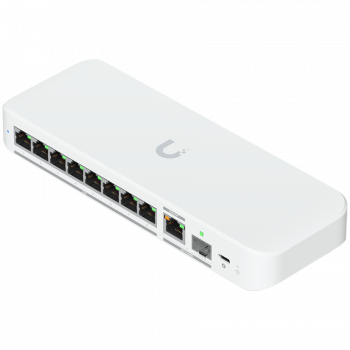 Мрежов суич Ubiquiti switch USW-Flex-2.5G-8-EU 8-port 2.5 GbE ports, 10 GbE PoE+ input port for ...