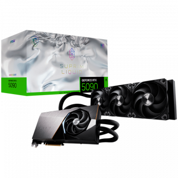 Видео карта MSI Video Card NVIDIA GeForce RTX 5090 32G SUPRIM LIQUID SOC, 32GB GDDR7, 512-bit, 2580 ...