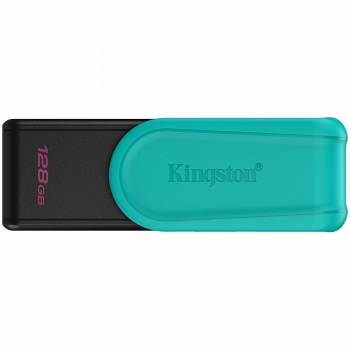 USB Флаш памет Kingston  128GB Portable USB 3.2 Gen 1 DataTraveler Exodia S (Black/Turquoise)