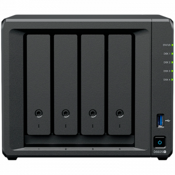 Твърд диск NAS Synology DiskStation DS925+ Tower, 4-Bays 3.5'' SATA HDD/SSD, 2 x M.2 2280 NVMe SSD ...