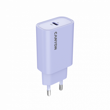 Зарядно устройство Canyon, PD 30W Travel Charger EU standard, Output: 5V3A, 9V3A, 15V2A, Max Power ...