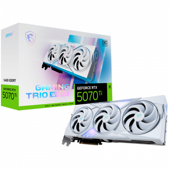 Видео карта MSI Video Card Nvidia GeForce RTX 5070 TI 16G GAMING TRIO OC WHITE, 16GB GDDR7, 256bit, ...
