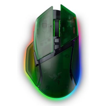 Геймърска мишка Razer Basilisk V3 Pro 35K Phantom Green Edition, Gaming mouse, Ergonomic Wireless ...