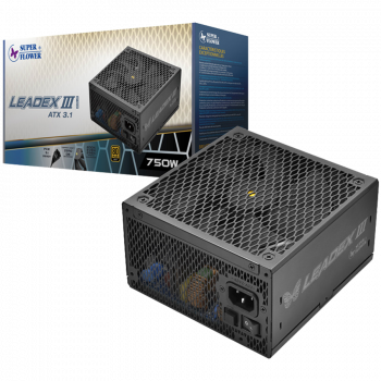 Захранване Super Flower Leadex III Gold 750W ATX 3.1 80 Plus Gold, Fully Modular, Flat Black Cables...