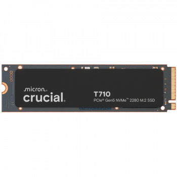Твърд диск CRUCIAL T710 2TB PCIe Gen5 NVMe M.2 2280 SSD up to 14500 MB/s read and 13800 MB/s write