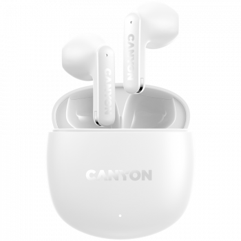 Слушалки CANYON TWS headset OnGo 13 Semi-in-ear White