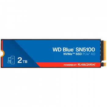 Твърд диск WESTERN DIGITAL SSD WD Blue SN5100 (M.2, 2TB, PCIE GEN 4.0 x4 NVMe)