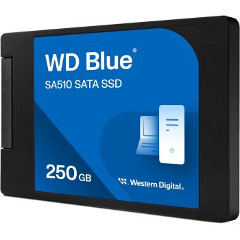 SSD WD Blue SA510 SSD 250GB SATA III 6Gb/s cased 2.5inch 7mm internal single-packed WDS250G3B0A-00AXR0