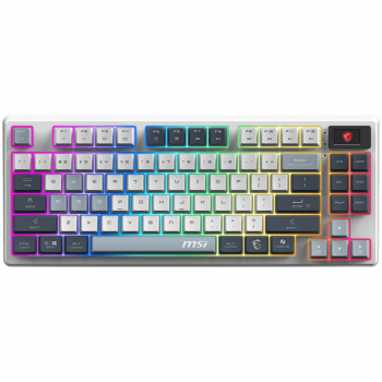 Геймърска клавиатура MSI FORGE GK600 TKL WIRELESS SKY - Hot-Swappable Mechanical Switches, PBT ...