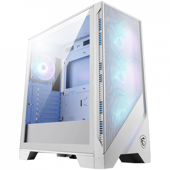 Кутия за компютър MSI MAG FORGE 320R AIRFLOW WHITE, Mid-Tower, ATX/M-ATX/ITX, 2x USB 3.2, 1x Audio/...
