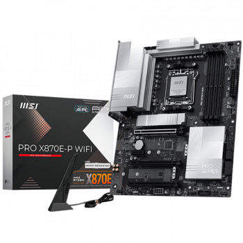 Дънна платка MSI PRO X870E-P WIFI, ATX, Socket AM5, 4x DDR5 Dual Channel DDR5 up to 8200(OC)MHz, 3x ...