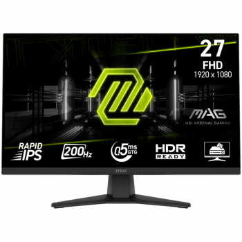Монитор MSI MAG 272F Gaming Monitor, 27" 200Hz, FHD (1920x1080) 16:9, Rapid IPS, 0.5ms, 300nits, ...