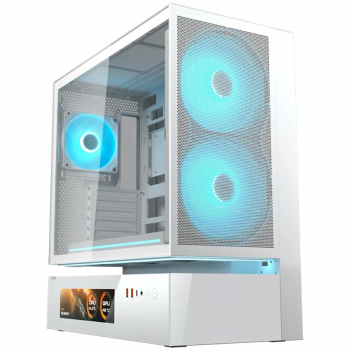 Кутия за компютър COUGAR GAMING COUGAR CFV235 Mesh Vision PC Case, Mid Tower, White