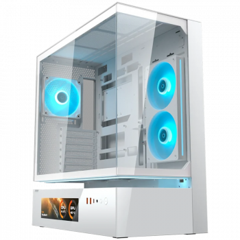 Кутия за компютър COUGAR GAMING COUGAR CFV235 Vision PC Case, Mid Tower, White