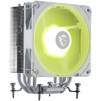 Охладител MSI MAG COREFROZR AA13 WHITE, 1x120mm ARGB Fan, TDP 240W, Direct Touch Heat-pipes, Intel ...