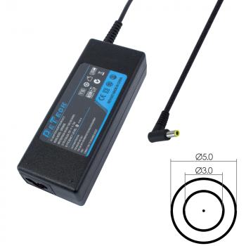Адаптер DeTech за лаптоп Samsung 60W 19V/3.15A ￠5.0*￠3.0 with pin inside-270
