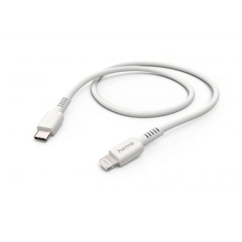 Кабел за зареждане HAMA &quot;Eco&quot;, USB-C - Lightning, 1 м, бял