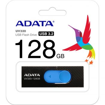 USB Флаш памет 128GB USB UV320 ADATA BLACK