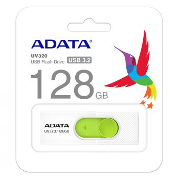 USB Флаш памет 128GB USB UV320 ADATA WHITE
