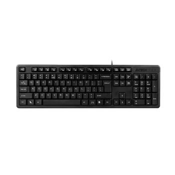 Клавиатура A4 KK-3 USB BLACK US+BG