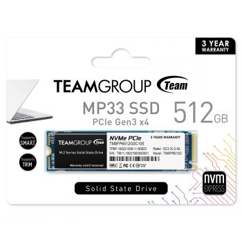 Solid State Drive (SSD) Team Group MP33 M.2 2280 512GB PCI-e 3.0 x4 NVMe