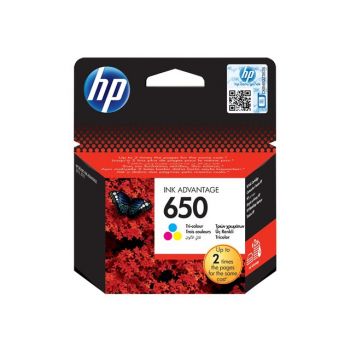 Консуматив за принтер Hp 650 Original Ink Cartridge Cz102ae Bhk Tri-colour Standard Capacity 200 Pages 1-pack CZ102AE#BHK