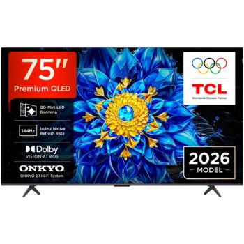 Телевизор 75 inch TV, Full Array Local Dimming Zones,ONKYO 2.1 Hi-Fi System, 144Hz Native Refresh ...