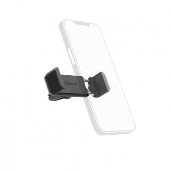 Стойка за телефон HAMA, За кола, За размери 5.5 - 8.5 см, Въртяща се, Черен