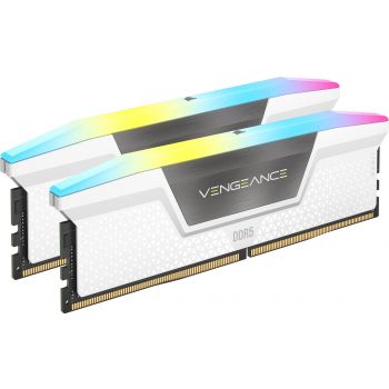 Памет за настолен компютър CORSAIR VENGEANCE RGB DDR5 32GB (2 x 16GB) DDR5 6000 CL36-44-44-96 1.40V ...