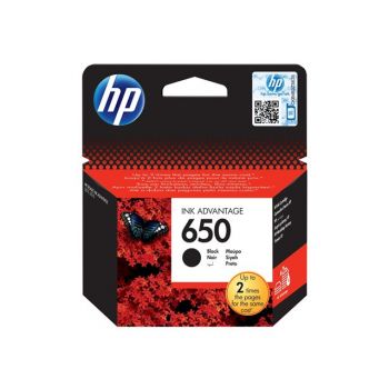 Консуматив за принтер Hp 650 Original Ink Cartridge Cz101ae Bhk Black Standard Capacity 360 Pages 1-pack CZ101AE#BHK