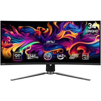 Монитор MSI MPG 321URXW QD-OLED Gaming Monitor, 31.5" 240Hz, UHD (3840x2160) 16:9, QD-OLED, 0.03ms, ...