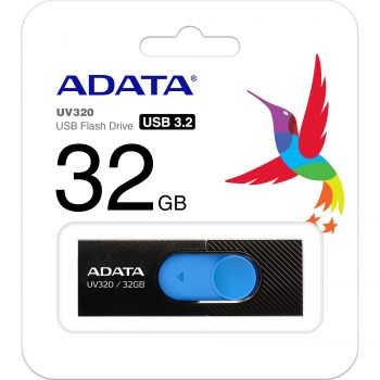 USB Флаш памет 32GB USB UV320 ADATA BLACK