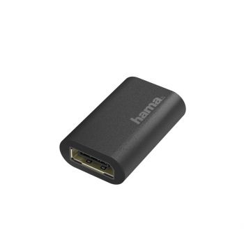Адаптер HAMA, DisplayPort мъжко - HDMI женско, Ultra HD, 4K, Черен