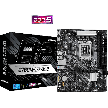 Дънна платка ASROCK B760M-H2/M.2 /D5/1700