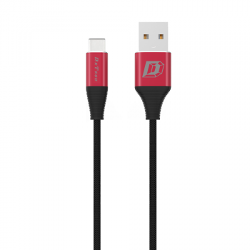 Кабел за данни DeTech DE-C22C, Type-C, 1.0m, Черен 