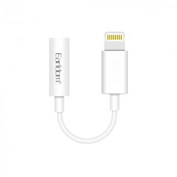 Преходник Earldom ET-OT49, Lightning към 3.5mm F, 0.15m, Бял 
